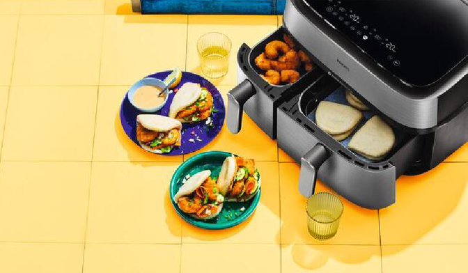 Mini-baos aux crevettes